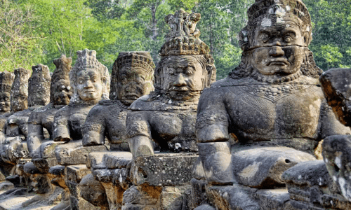 Angkor Thom Giant Statues